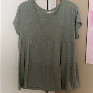 tiered green top